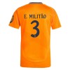 Camiseta de fútbol Real Madrid E. Militao 3 Segunda Equipación 2024-25 - Hombre